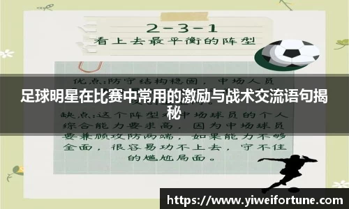 足球明星在比赛中常用的激励与战术交流语句揭秘